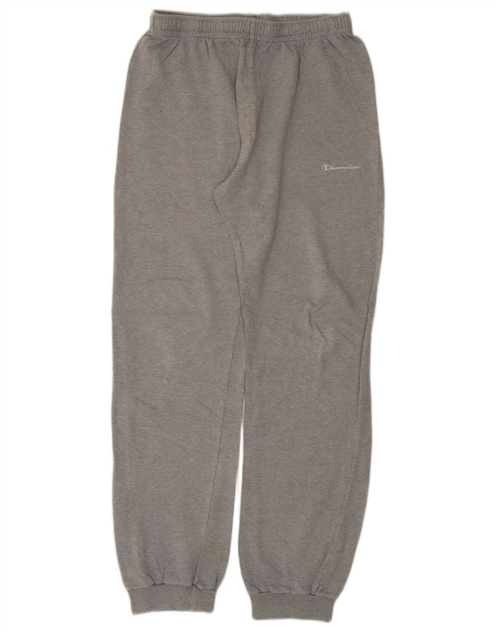 Champion Womens Tracksuit Trousers Joggers UK 12 Medium Grey Flecked Cotton