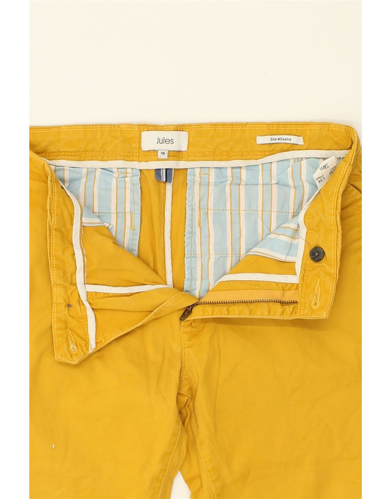 JULES Womens Sasha Slim Chino Trousers EU 38 Medium W30 L34  Yellow | Vintage Jules | Thrift | Second-Hand Jules | Used Clothing | Messina Hembry 