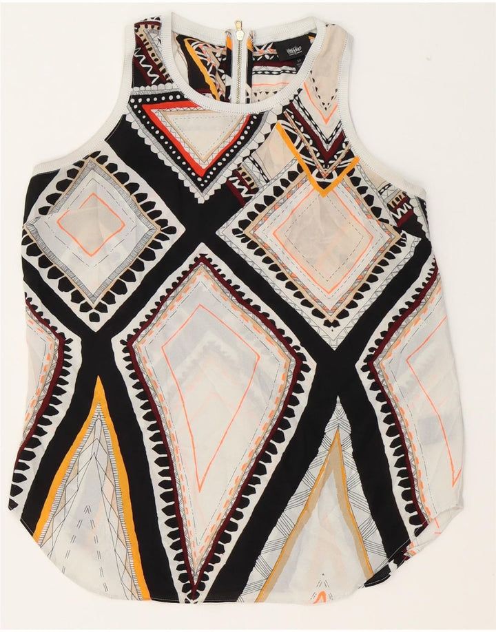 MOSSIMO Womens Vest Top UK 10 Small Multicoloured Geometric Polyester Vintage Mossimo and Second-Hand Mossimo from Messina Hembry 