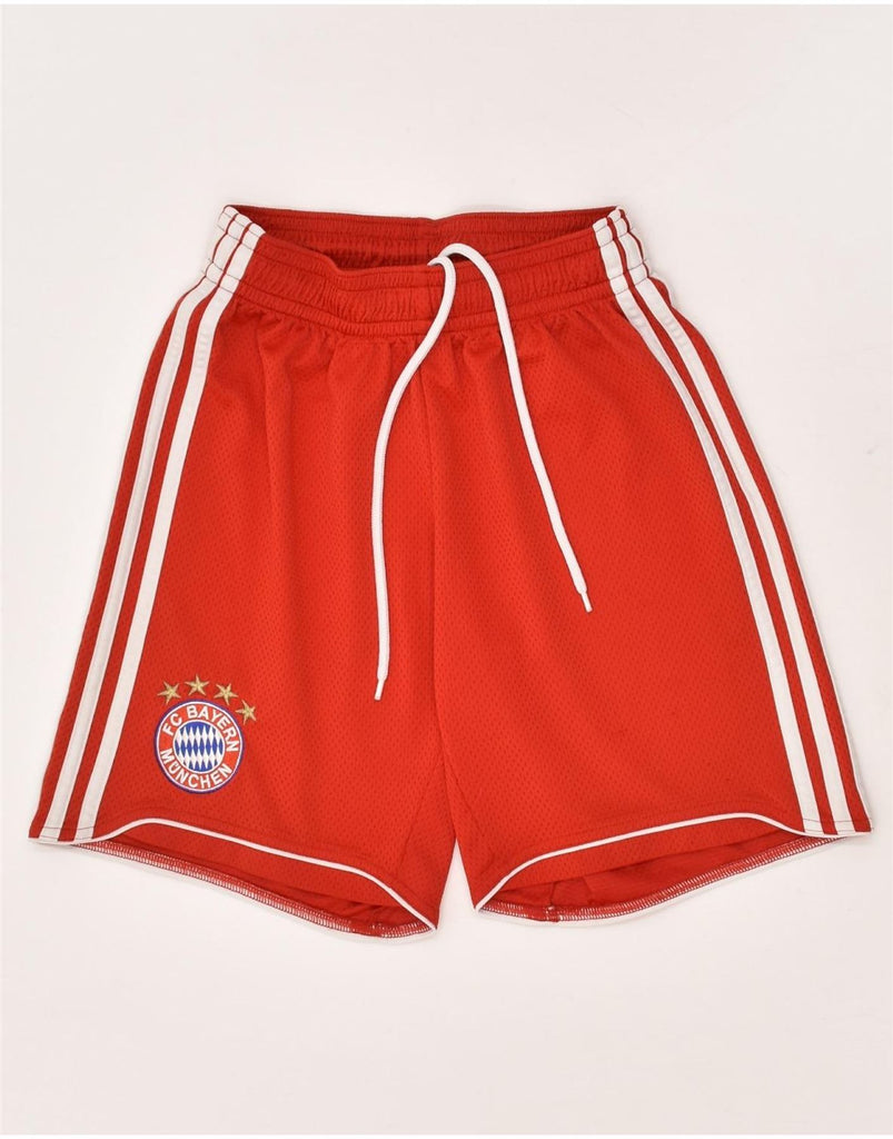 ADIDAS Mens FC Bayern Munchen Graphic Sport Shorts Medium Red Polyester | Vintage Adidas | Thrift | Second-Hand Adidas | Used Clothing | Messina Hembry 