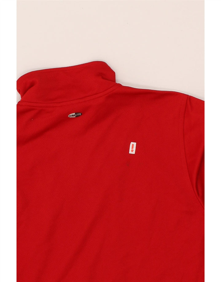 ADIDAS Boys Climalite Tracksuit Top Jacket 11-12 Years Medium  Red Vintage Adidas and Second-Hand Adidas from Messina Hembry 