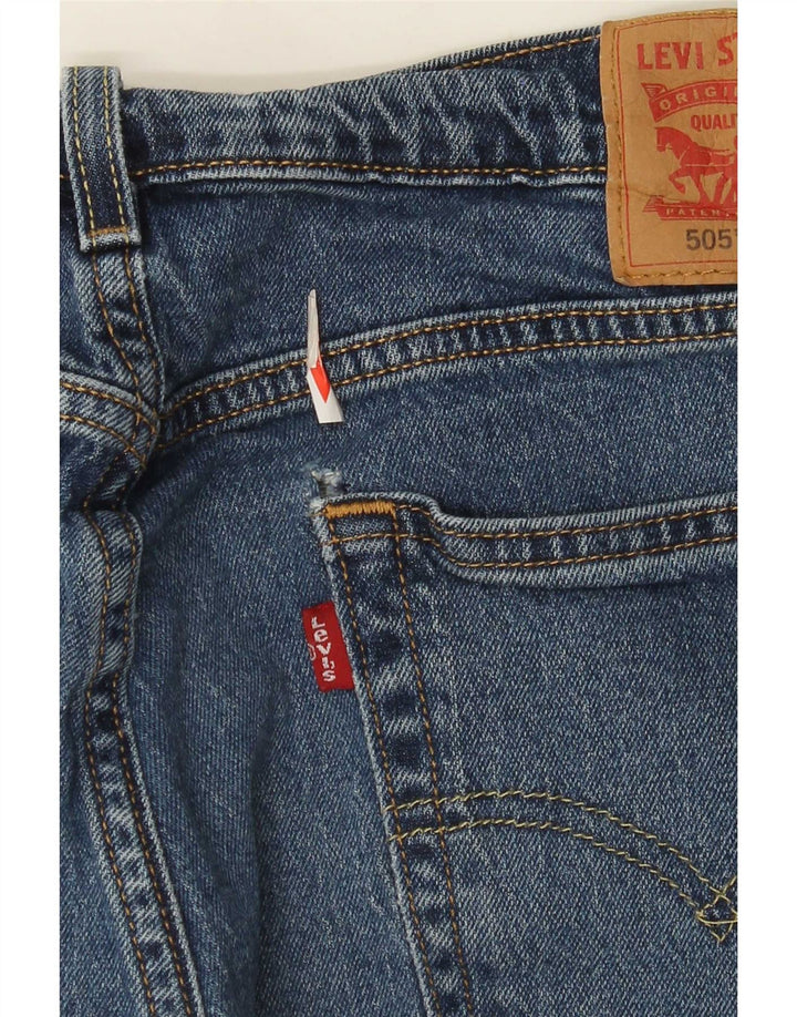 Levi's Mens 505 Straight Jeans W34 L28 Blue Cotton