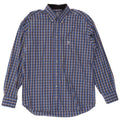 Adidas Mens Shirt Size 41 Medium Blue Check Cotton