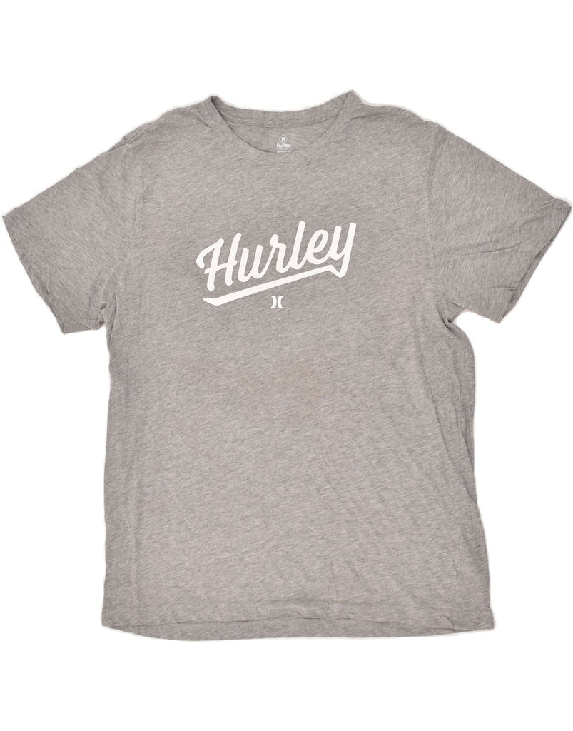 HURLEY Mens Graphic T-Shirt Top XL Grey Cotton | Vintage Hurley | Thrift | Second-Hand Hurley | Used Clothing | Messina Hembry 