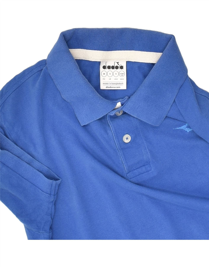 DIADORA Mens Polo Shirt Small Blue Cotton | Vintage Diadora | Thrift | Second-Hand Diadora | Used Clothing | Messina Hembry 