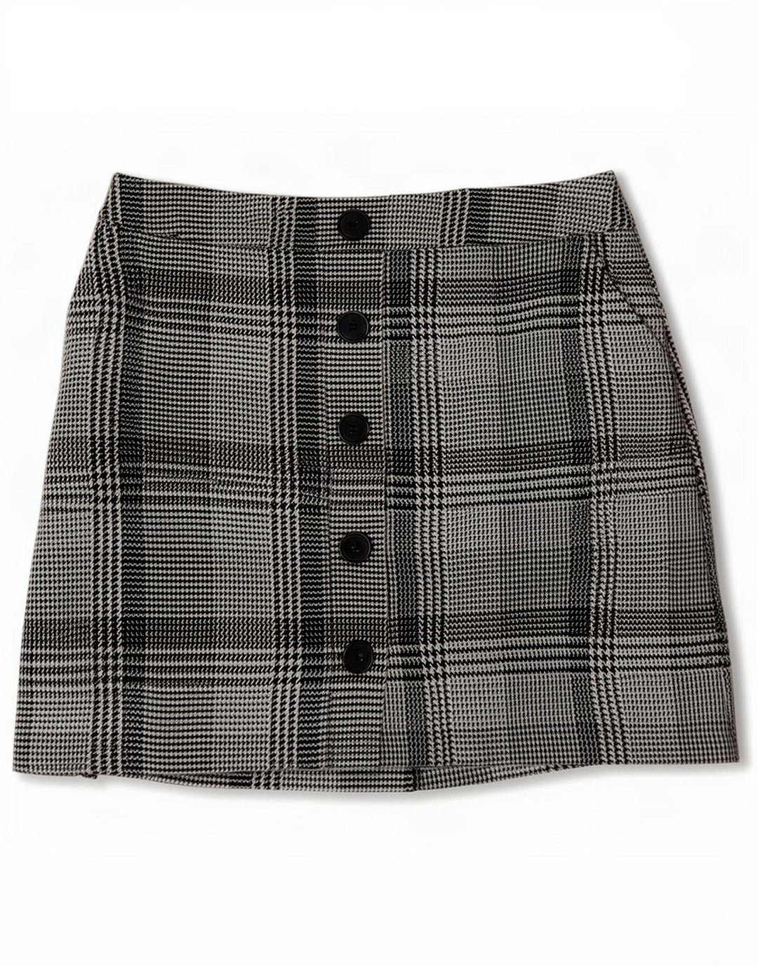 Marks & Spencer Womens Mini Skirt UK 10 Small W28 Blue Houndstooth