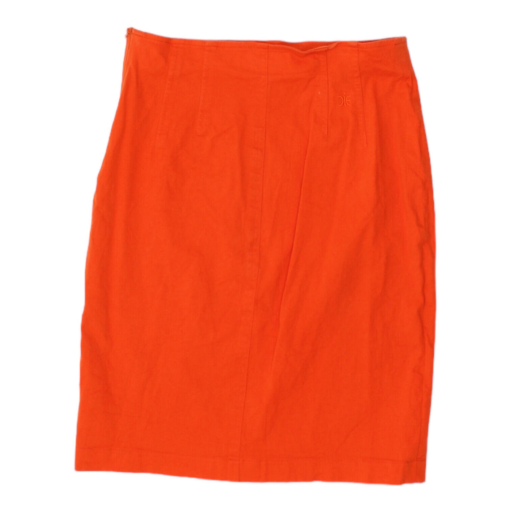 Iceberg Womens Orange Short Straight Cotton Skirt | Vintage High End Designer | Vintage Messina Hembry | Thrift | Second-Hand Messina Hembry | Used Clothing | Messina Hembry 
