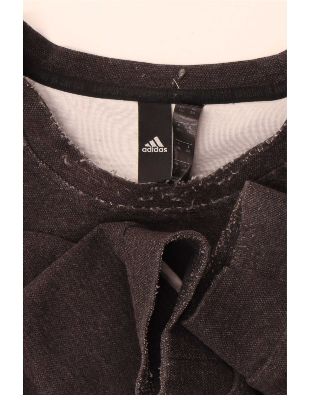 Adidas Mens Sweatshirt Jumper 2XL Grey Cotton