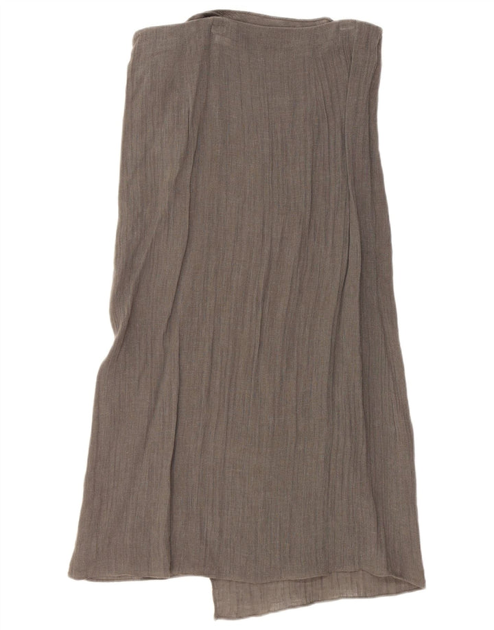 Zara Womens Wrap Skirt Small W26 Grey