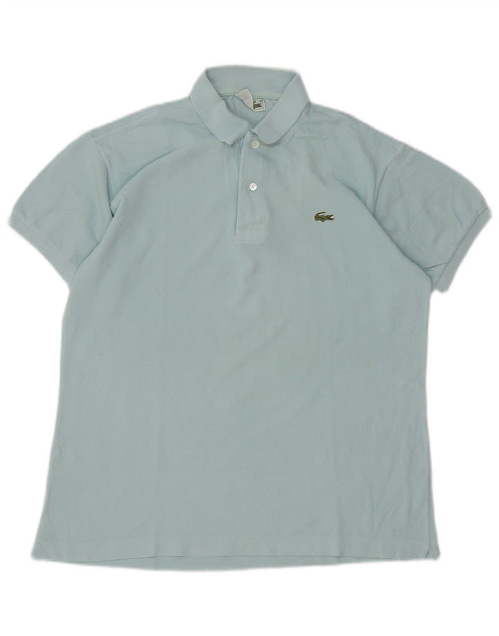 Lacoste Mens Polo Shirt Size 4 Medium Turquoise Cotton