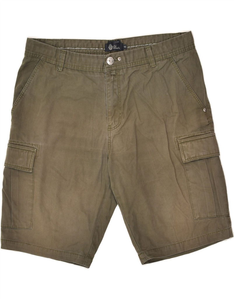 DACK'S Mens Cargo Shorts IT 52 2XL W38 Khaki Cotton | Vintage Dack's | Thrift | Second-Hand Dack's | Used Clothing | Messina Hembry 