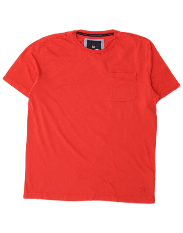 CREW CLOTHING Mens T-Shirt Top Medium Red Cotton