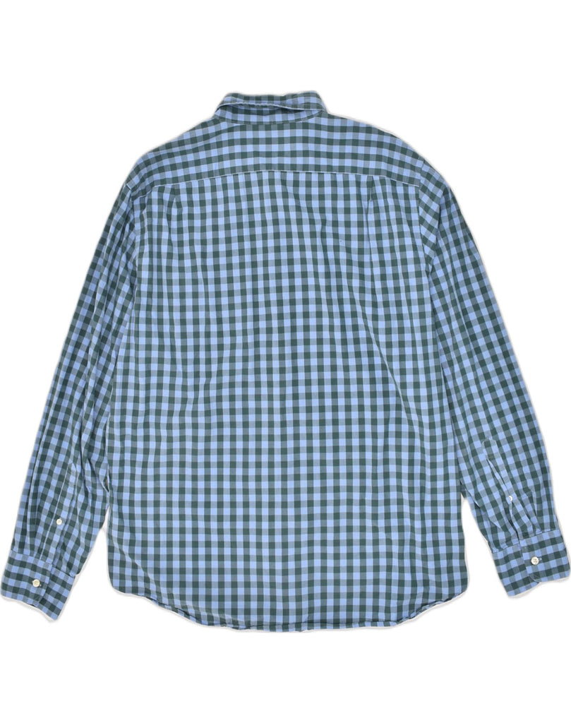 J. CREW Mens Shirt XL Blue Gingham Cotton | Vintage J. Crew | Thrift | Second-Hand J. Crew | Used Clothing | Messina Hembry 