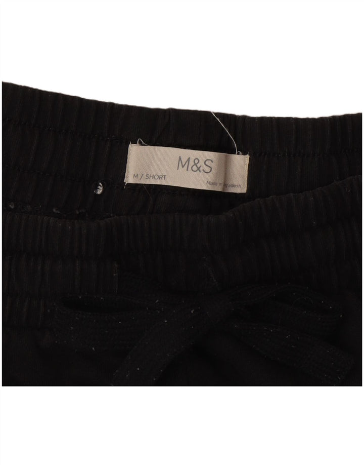 Marks & Spencer Mens Tracksuit Trousers Medium  Black Cotton