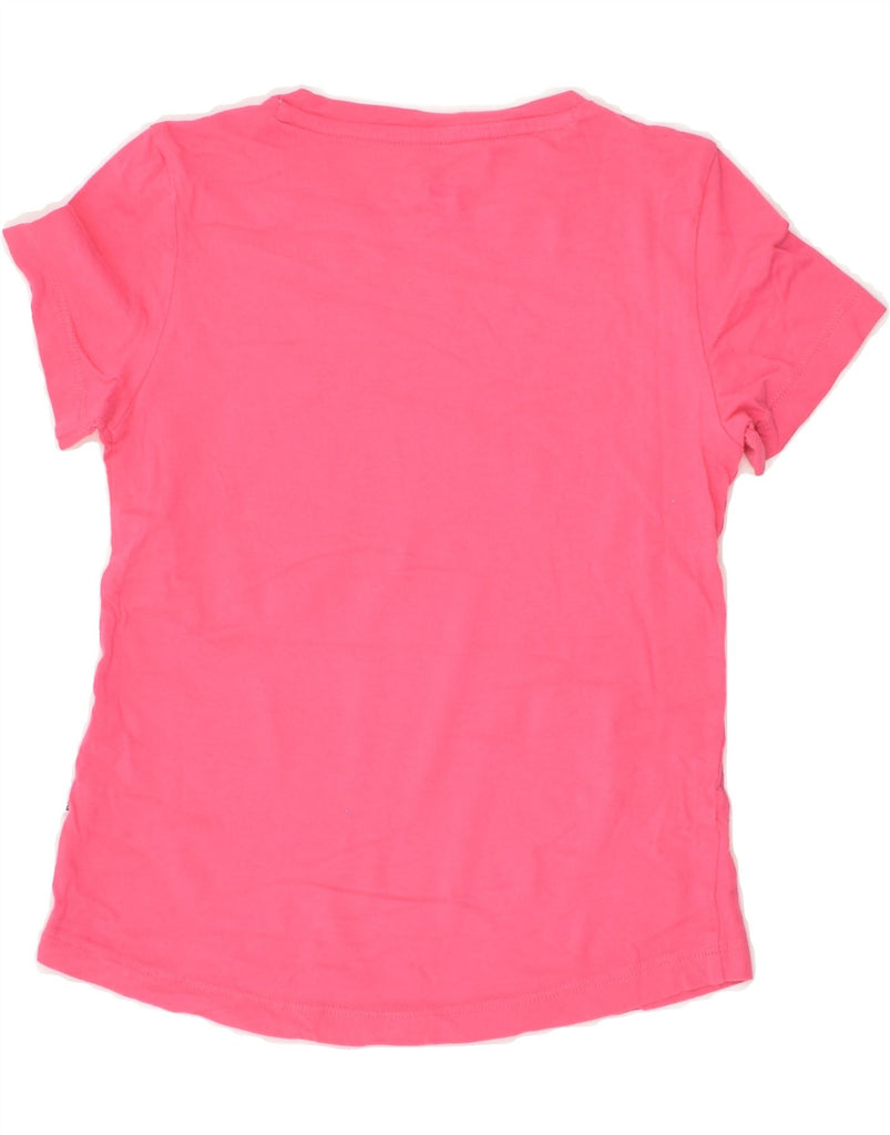 PUMA Girls Graphic T-Shirt Top 7-8 Years Pink | Vintage Puma | Thrift | Second-Hand Puma | Used Clothing | Messina Hembry 