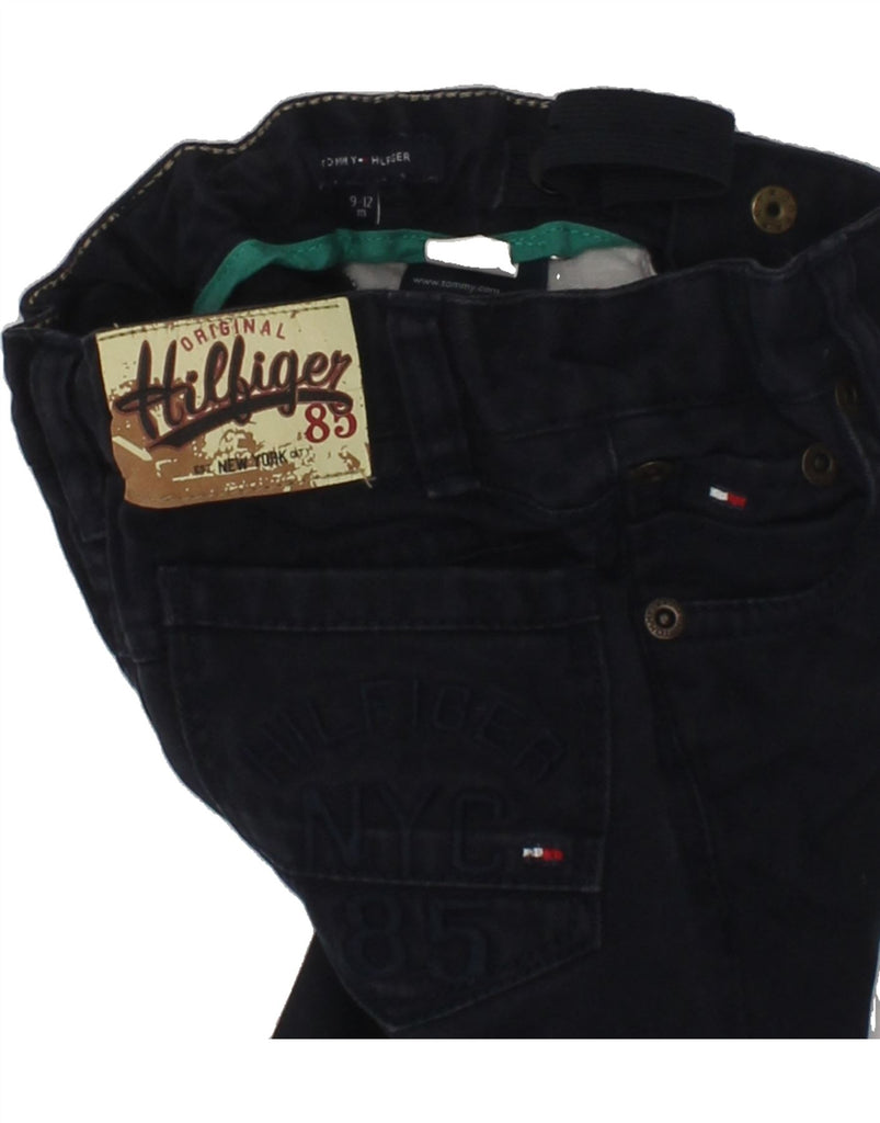 TOMMY HILFIGER Baby Boys Straight Jeans 9-12  W20 L10 Navy Blue Cotton | Vintage Tommy Hilfiger | Thrift | Second-Hand Tommy Hilfiger | Used Clothing | Messina Hembry 