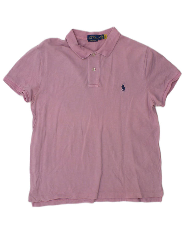 Polo Ralph Lauren Mens Classic Fit Polo Shirt Medium Pink Cotton