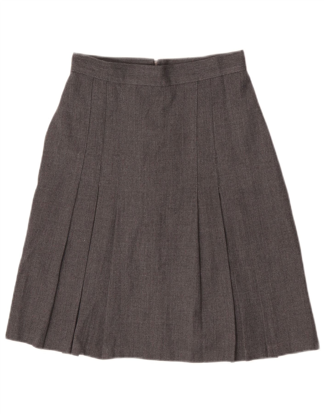 Marks & Spencer Girls A-Line Skirt 11-12 Years W23  Grey Polyester