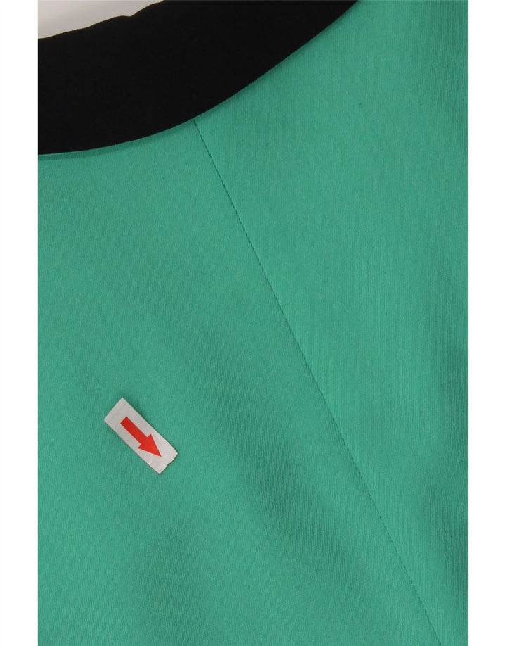 HAUBER Womens Double Breasted Blazer Jacket UK 16 Large Turquoise