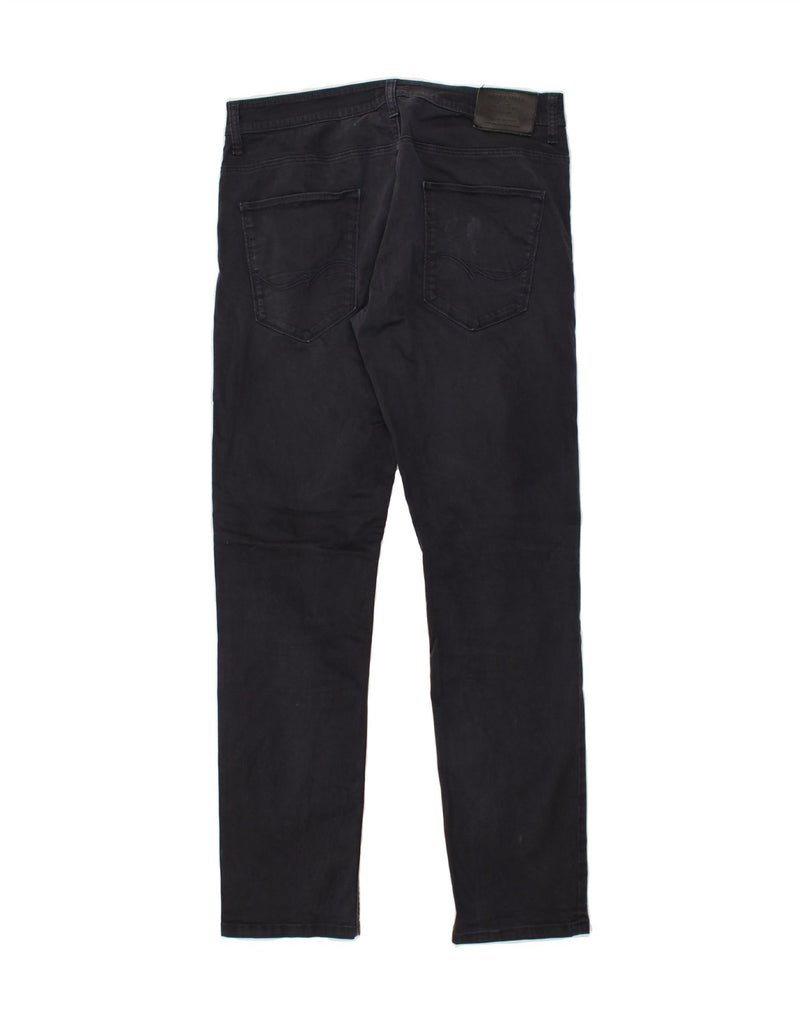 JACK & JONES Mens Tim Slim Fit Casual Trousers W36 L34  Grey Cotton Vintage Jack & Jones and Second-Hand Jack & Jones from Messina Hembry 