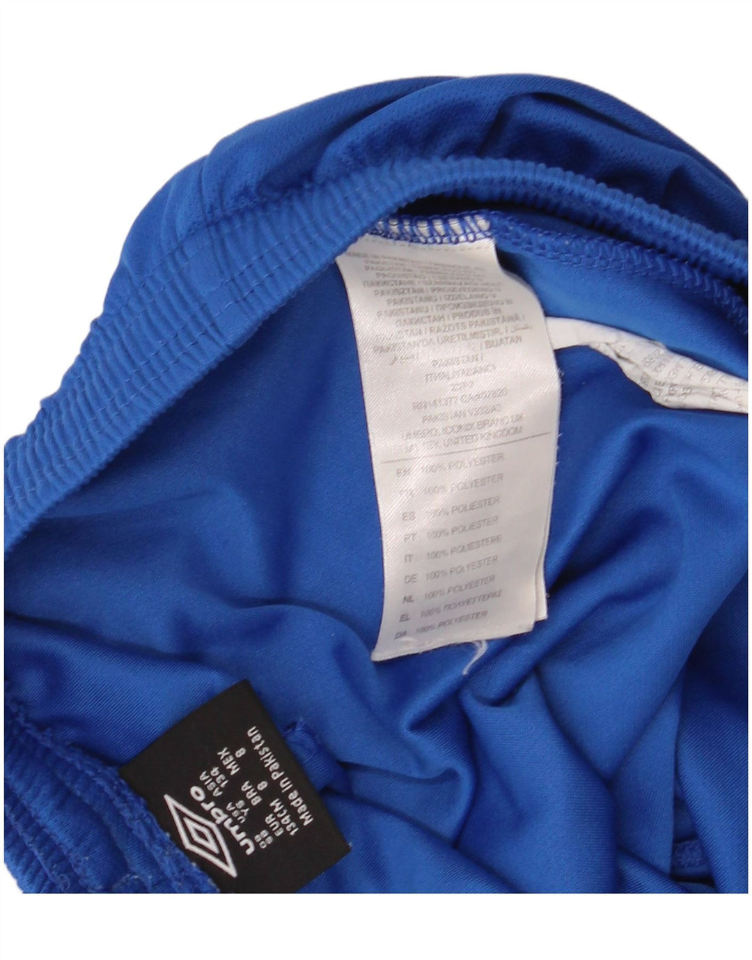 UMBRO Boys Sport Shorts 8-9 Years Small Blue Polyester