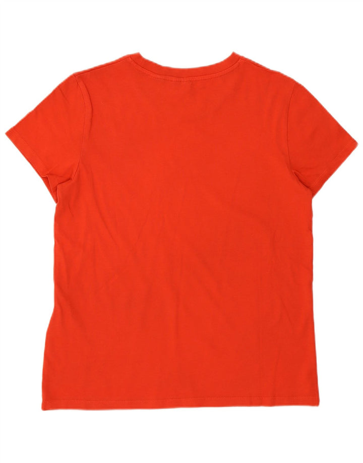 Levi's Womens T-Shirt Top UK 10 Small Orange Cotton