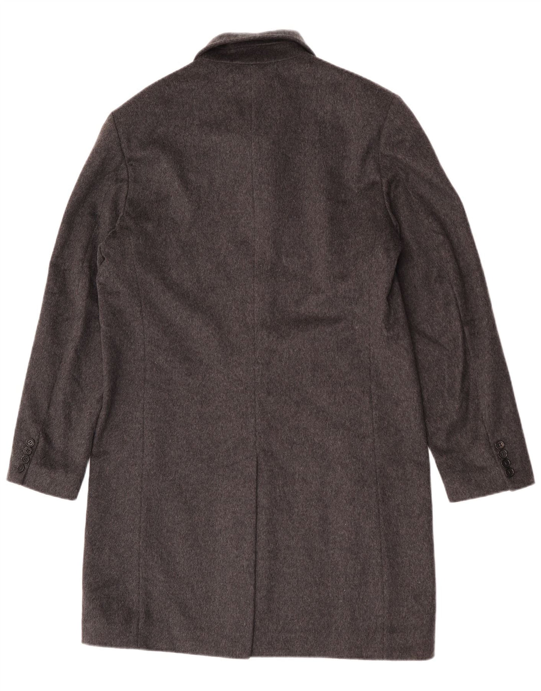 Benetton Mens Overcoat IT 50 Large Grey Wool