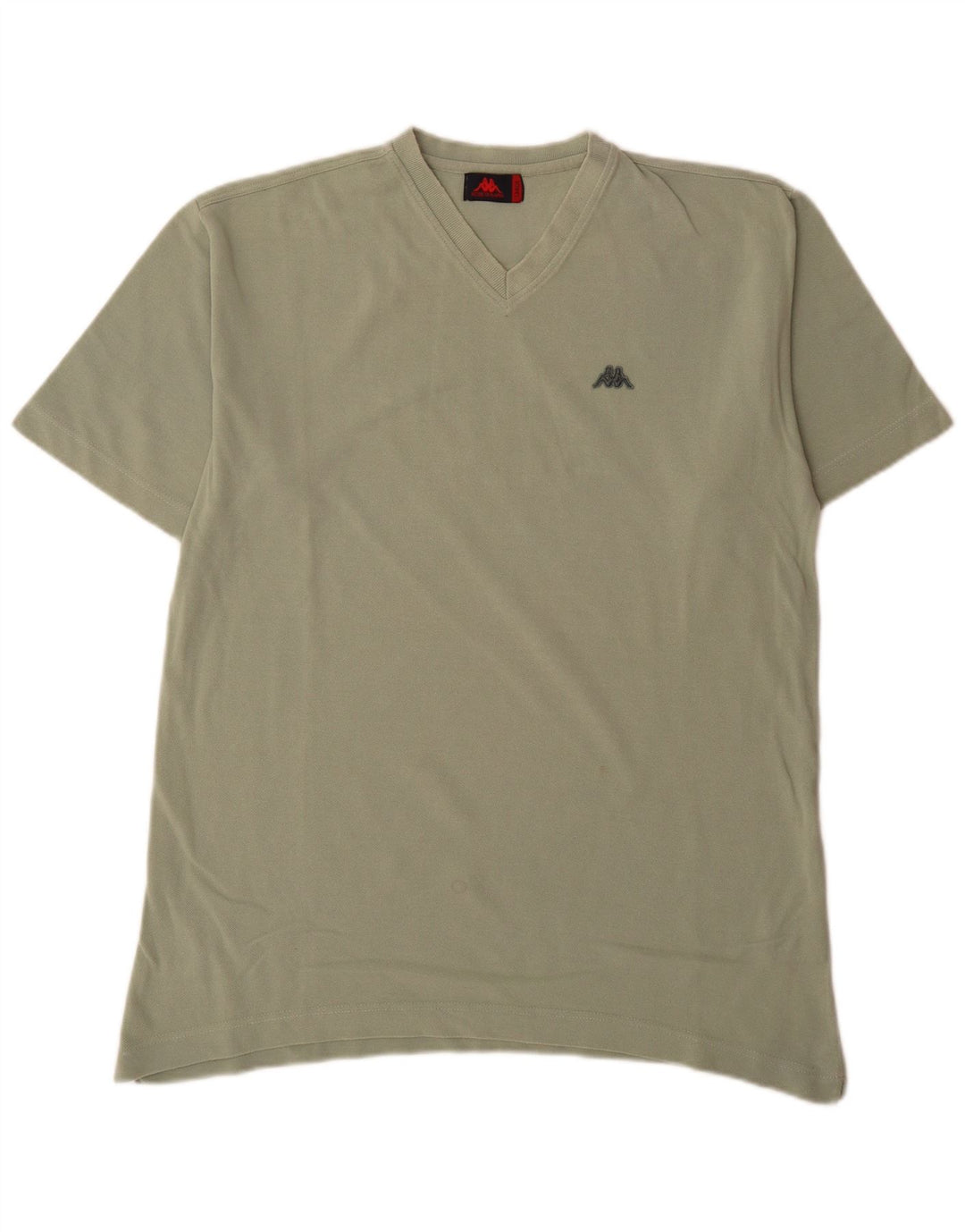 Kappa Mens T-Shirt Top Large Green Cotton