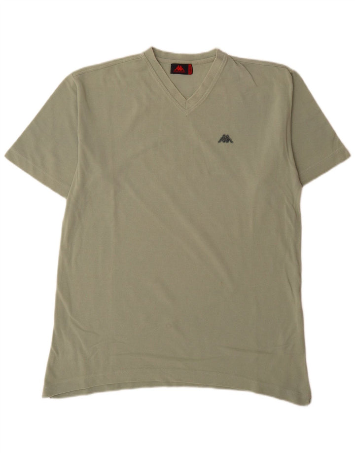 Kappa Mens T-Shirt Top Large Green Cotton
