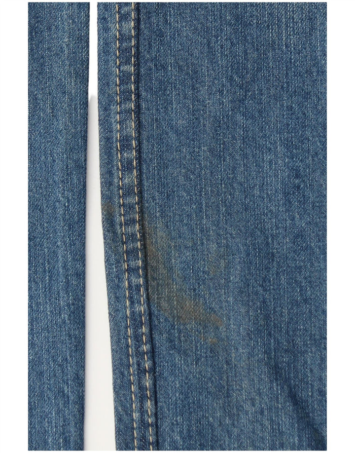 Marks & Spencer Mens Blue Harbour Straight Jeans W32 L31 Blue Cotton