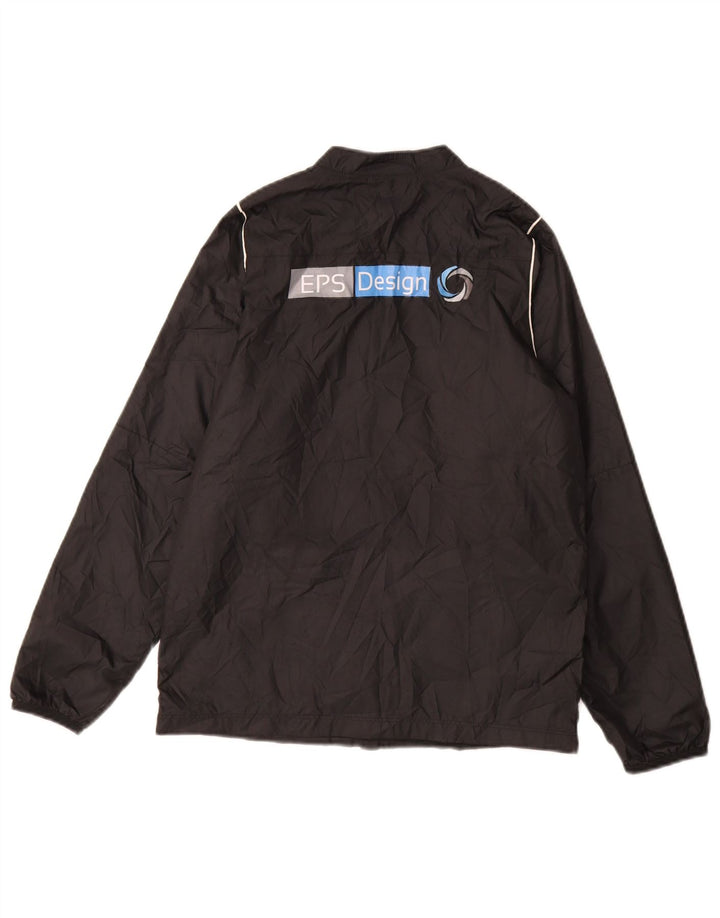 Nike Boys Graphic Rain Jacket 12-13 Years Large Black Polyester