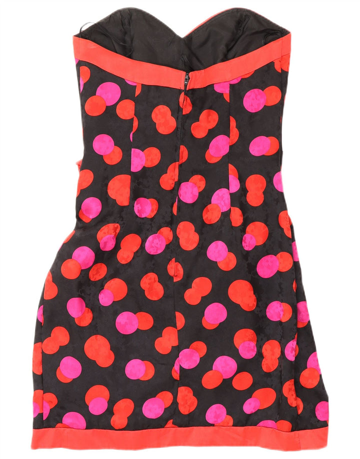 MUREK Womens Strapless Dress UK 10 Small Multicoloured Polka Dot