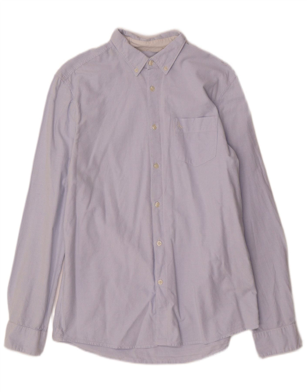 Jack Wills Mens Classic Fit Shirt Medium Blue Pinstripe Cotton