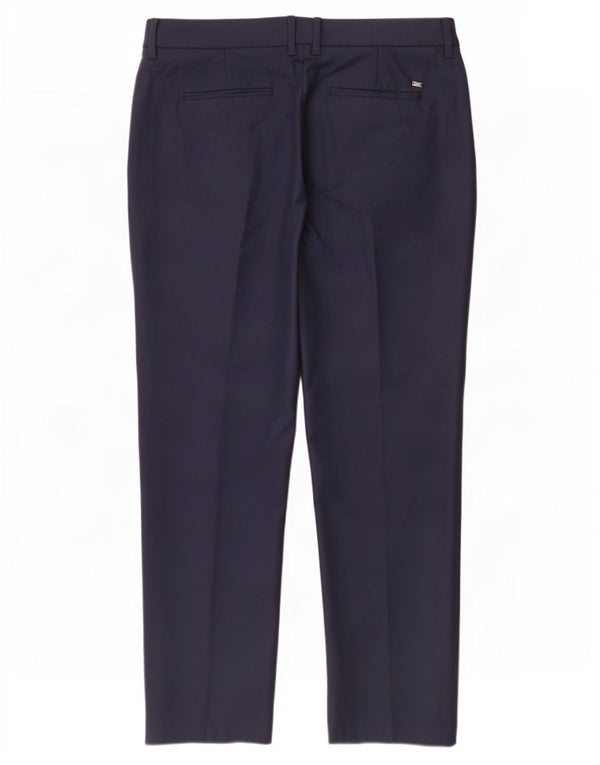 Tommy Hilfiger Womens Straight Chino Trousers US 8 Medium W30 L28 Navy Blue