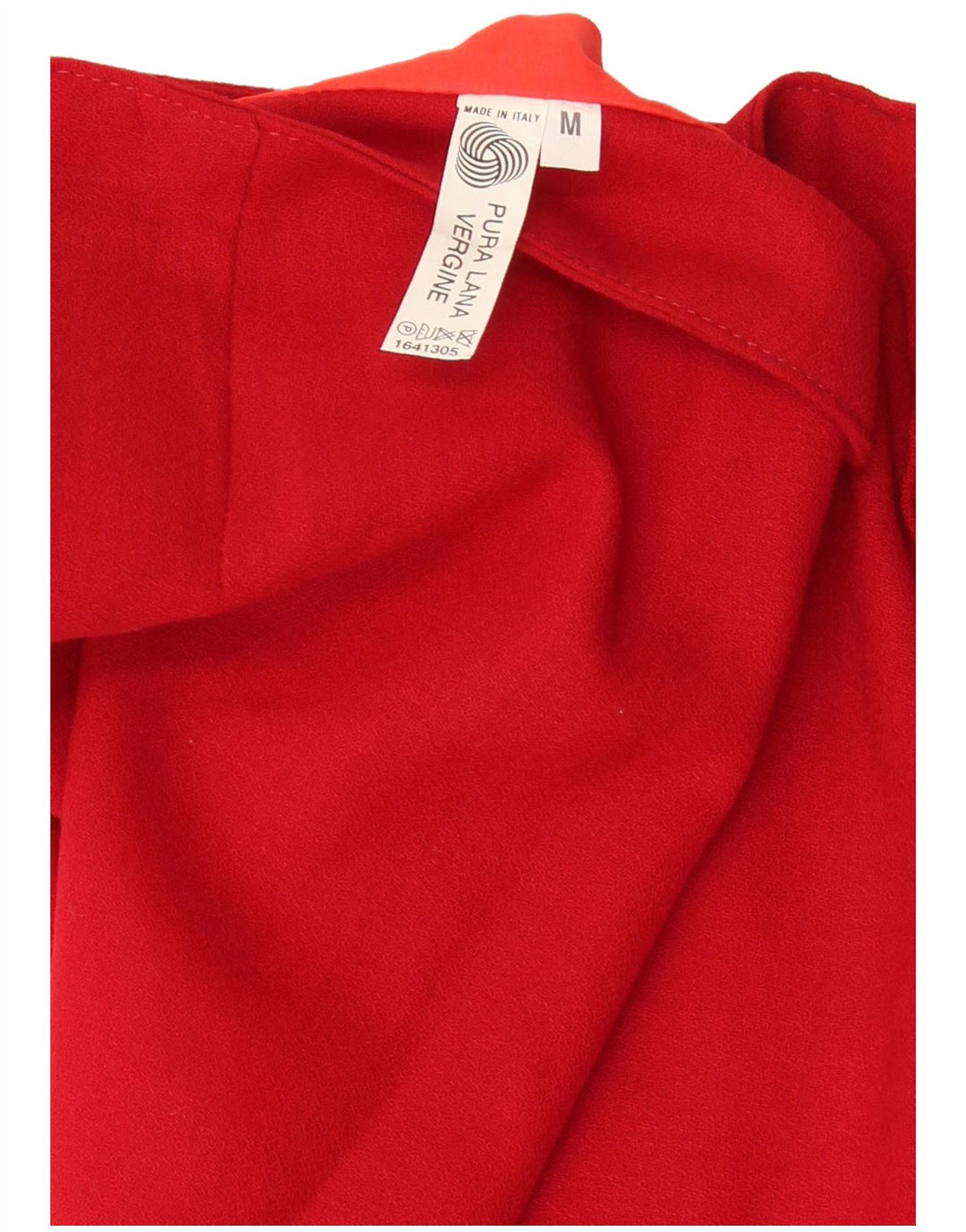 Vintage Womens Mini Wrap Skirt Medium W28 Red Virgin Wool