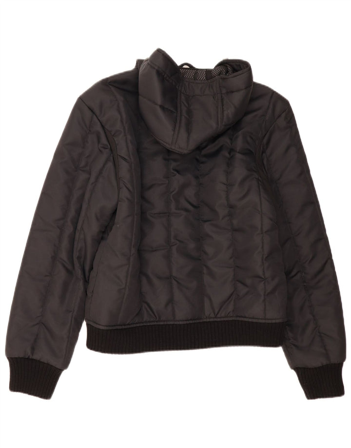 Refrigiwear Mens Hooded Padded Jacket UK 38 Medium Black Polyamide