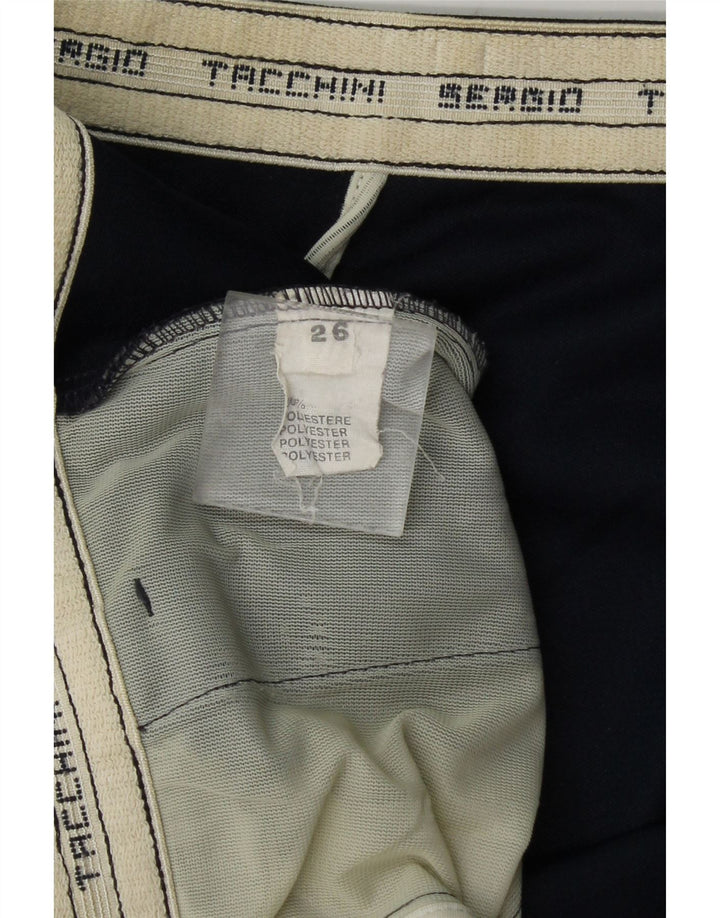 Sergio Tacchini Womens Sport Shorts UK 14 Large Navy Blue Polyester