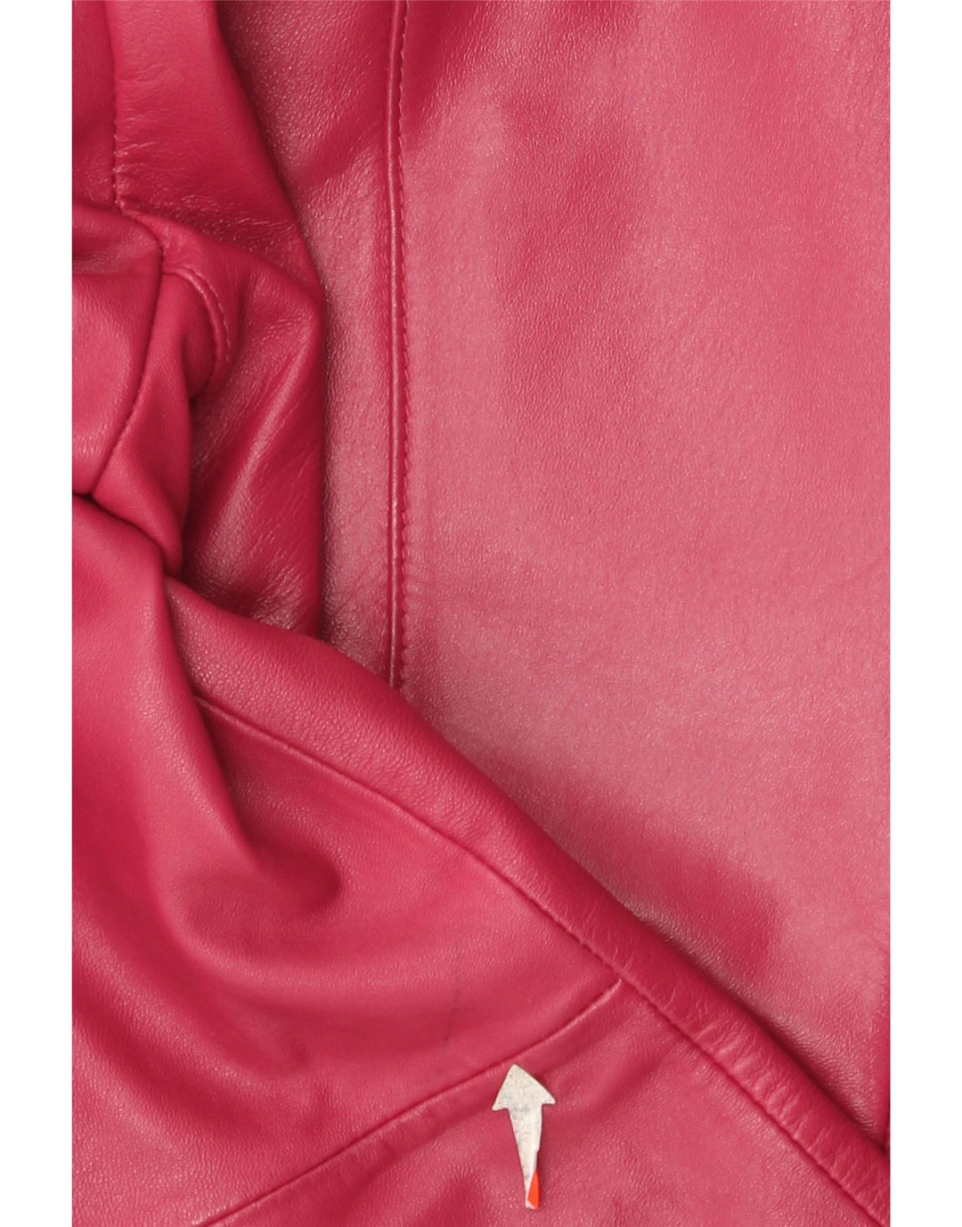 Vintage Womens 3 Button Leather Blazer Jacket EU 38 Medium Pink Leather