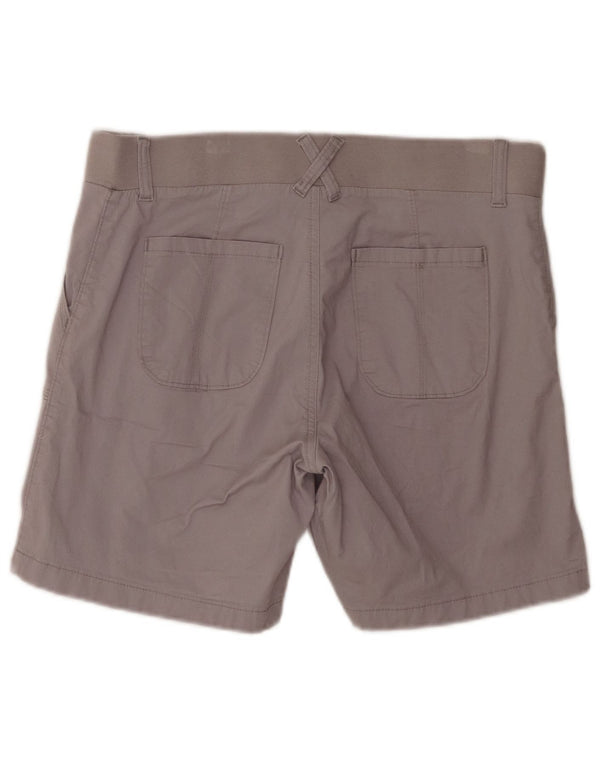 Lee Womens Riders Mid Rise Chino Shorts US 12 Large W34 Grey Cotton