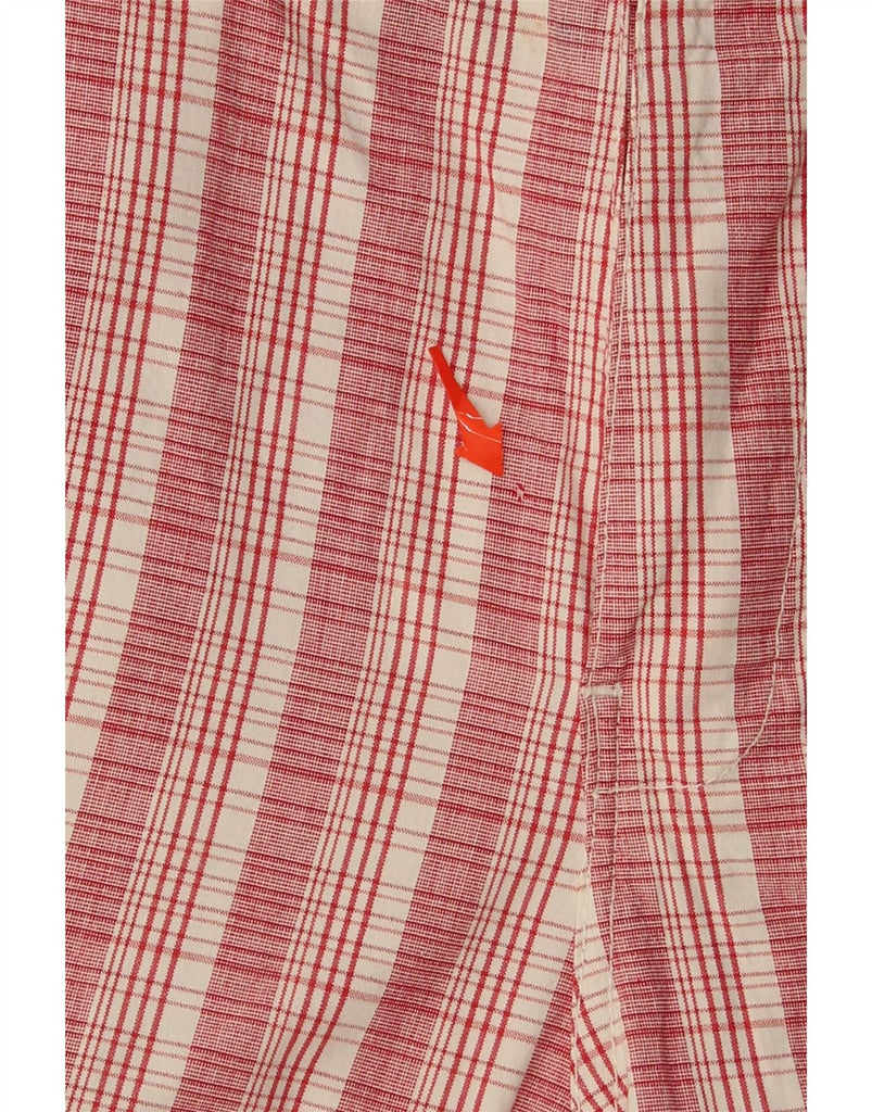 KAPPA Mens Cargo Shorts IT 48 Medium W34 Red Check Cotton Vintage Kappa and Second-Hand Kappa from Messina Hembry 