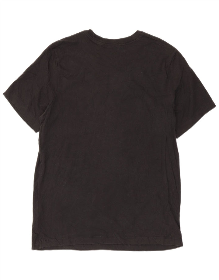 Nike Mens Graphic T-Shirt Top Medium Black Cotton