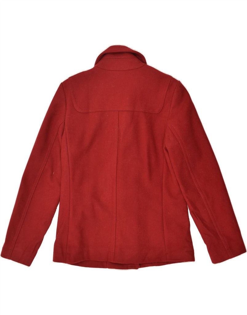 GAP Womens Duffle Jacket UK 14 Medium Red Wool | Vintage Gap | Thrift | Second-Hand Gap | Used Clothing | Messina Hembry 