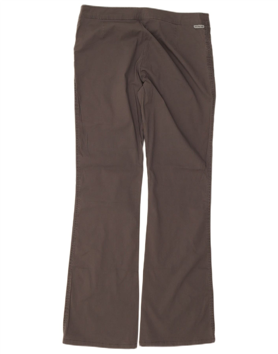 Calvin Klein Womens Bootcut Casual Trousers W31 L31 Grey Cotton