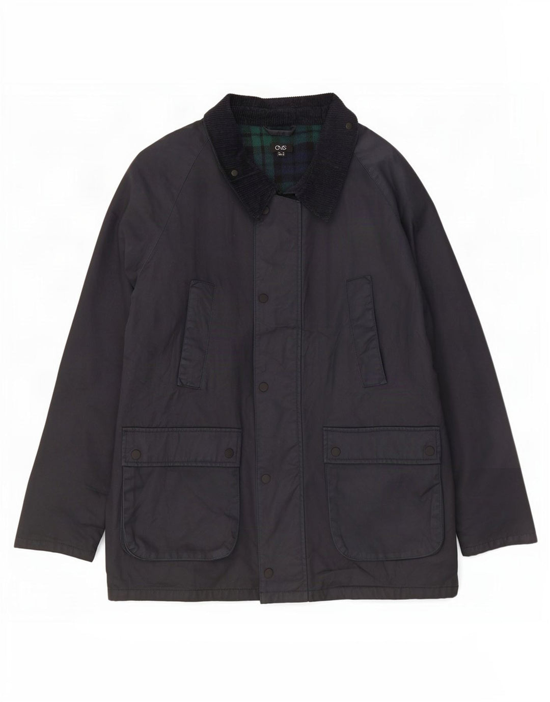 OVS Mens Waxed Cotton Jacket UK 42 XL Black