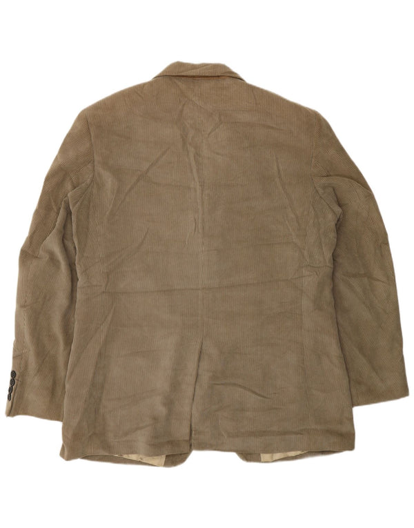 Marks & Spencer Womens 3 Button Blazer Jacket UK 42 XL Beige Classic