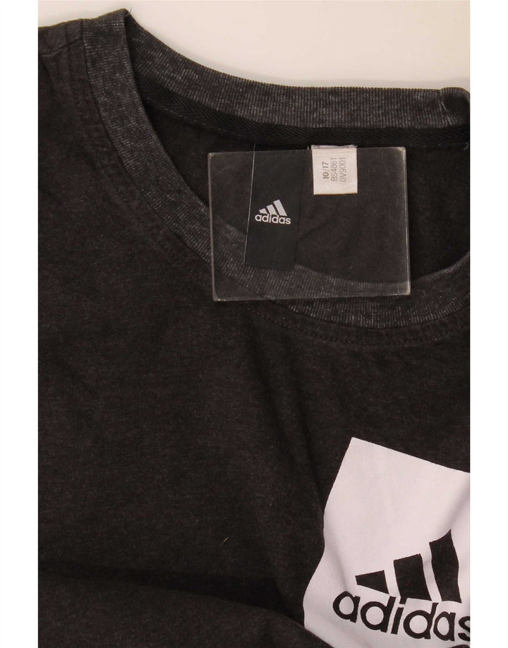 Adidas Mens T-Shirt Top Medium Black