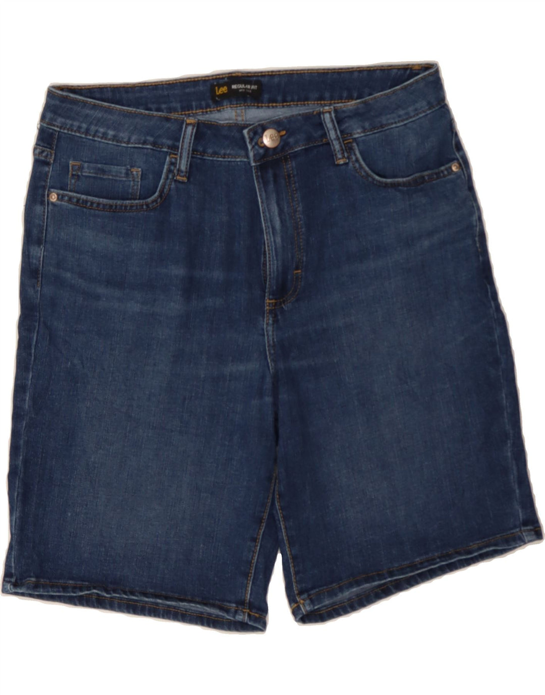 LEE Womens Denim Shorts US 14 XL W34  Navy Blue Cotton Vintage Lee and Second-Hand Lee from Messina Hembry 