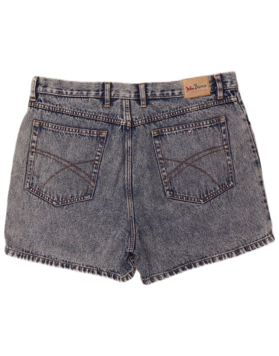 John Baner Mens Denim Shorts W38 XL Blue Cotton