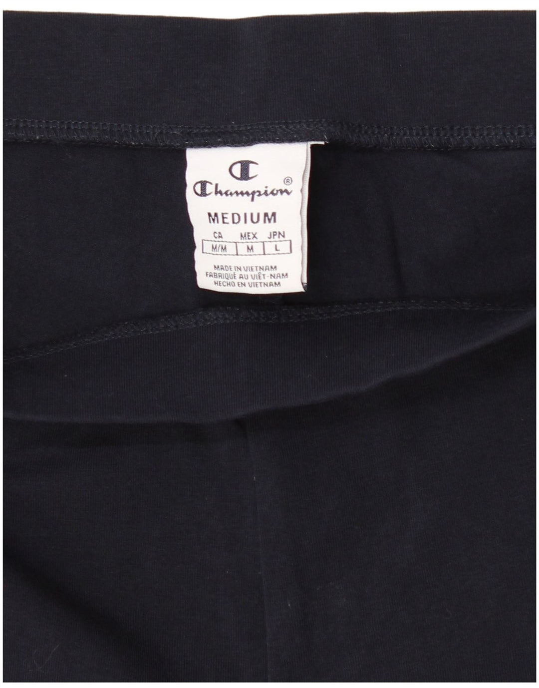 CHAMPION Womens Leggings UK 12 Medium Navy Blue