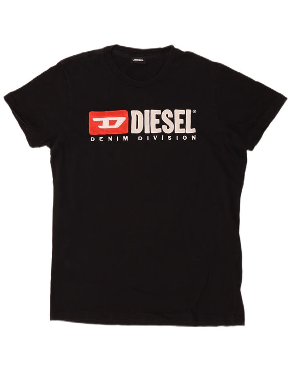 Diesel Boys Graphic T-Shirt Top 15-16 Years Black Cotton
